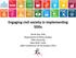 Engaging civil society in implemen1ng SDGs