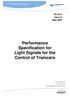 Performance Specification for Light Signals for the Control of Tramcars