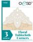 Floral Tablecloth Corners #12747 DESIGNS