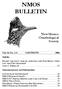 NMOS BULLETIN. New Mexico Ornithological Society. Vol. 34, No. 3-4 CONTENTS 2006 Articles. Announcements and Information