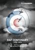 RAF CENTENARY. RAF Museum RAF Centenary Programme