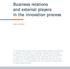 Business relations and external players in the innovation process JAUME VALLS PASOLA