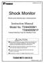 Shock Monitor. Model No.:TSM4000M1 TSM4000M1P. Contact Detection Type for Machine Tools CAUTION