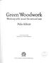 Green Woodwork. Mike Abbott. Workin~ with ;wood the natural way. Guild of Master Craftsman Publications. with a foreword by Richard La Trobe Bateman