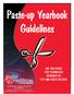 Paste-up Yearbook Guidelines