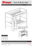 - Uno S Bunk bed. White - 4ft6 Bed with Slats. Ladder can be fitted right or left side