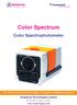 Color Spectrum. Color Spectrophotometer EPC / PRODUCTS / APPLICATION / SOFTWARE / ACCESSORIES / CONSUMABLES / SERVICES