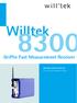 Willtek. Griffin Fast Measurement Receiver. getting started manual. For serial numbers and higher