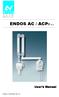 ENDOS AC / ACP User's Manual. Release 13 July 2007 (Rev. 6)