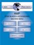 PRECISION AMP STRIP BLADES & ACCESSORIES MACHINE MENU - AM-4 - CLS IV + - AM IV-A - CLS - STRIPPER CRIMPER < - BACK TO MAIN MENU