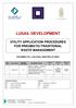 LUSAIL DEVELOPMENT UTILITY APPLICATION PROCEDURES FOR PNEUMATIC/TRADITIONAL WASTE MANAGEMENT DOCUMENT NO.: LUS-CPALL-MAQ-PRC-UT-20561