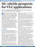 III nitride prospects for VLC applications