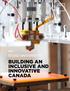 OCAD UNIVERSITY BUILDING AN INCLUSIVE AND INNOVATIVE CANADA