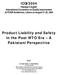 ICQI Product Liability and Safety in the Post WTO Era A Pakistani Perspective