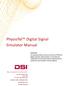 PhysioTel Digital Signal Simulator Manual