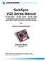 QuikSync VQS Series Manual VQS VQS VQS-400 Combination Voice Inversion Scrambler and GE Star, MDC-1200, Identification Encoder/Decoder