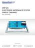 IMP-2A ELECTRODE IMPEDANCE TESTER SINGLE CHANNEL
