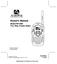 Owner s Manual. Model FR-1400 Two Way Family Radio A 1 of 20. Customer Service Manufacturer will reduce to 75 per cent.