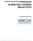 W-SPECTRA, W-SPEED Manual V2.0.0