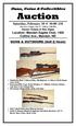 Guns, Coins & Collectibles. Auction. Saturday, February 10:00 AM