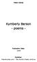 Kymberly Berson - poems -