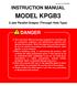 INSTRUCTION MANUAL MODEL KPGB3. 3-Jaw Parallel Gripper (Through Hole Type)