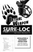 INSTALLATION & ADJUSTMENT INSTRUCTIONS FOR LETHAL WEAPON MODEL 150 & MODEL 200 SIGHTS AND ACCESSORIES