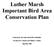 Luther Marsh Important Bird Area Conservation Plan