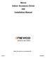 Nevco Indoor Accessory Driver IAD Installation Manual