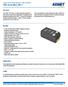 230 C. Overview. Benefits. Applications K-SIM. Tantalum Surface Mount Capacitors High Temperature T502 Series MnO 2