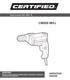 CORDED DRILL INSTRUCTION MANUAL IMPORTANT: model number