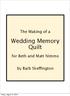 Wedding Memory Quilt