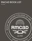 RMCAD BOOK LIST FALL 2018