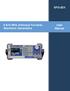 SFG-20X. 5 &10 MHz Arbitrary/ Function Waveform Generators. User Manual