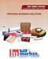 Meat Market Product Catalog Table of Contents