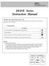 DLP/E Series Instruction Manual