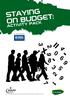 STAYING ON BUDGET: ACTIVITY PACK. in partnership with