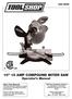 10 15 AMP COMPOUND MITER SAW Operator s Manual