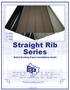 Straight Rib Series Metal Roofing Panel Installation Guide