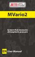 MVario2. MVario2. System that measures atmospheric pressure. EN User Manual