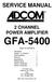 SERVICE MANUAL 2 CHANNEL POWER AMPLIFIER GFA-5400