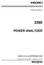 Instruction Manual POWER ANALYZER. December 2010 Revised edition A H