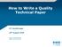 How to Write a Quality Technical Paper