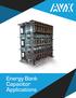 Energy Bank Capacitor Applications
