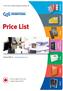 Price List Organizers. Contact CGG at : Binders. Custom
