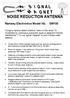NOISE REDUCTION ANTENNA