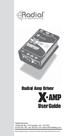 User Guide Radial Amp Driver