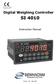 Digital Weighing Controller SI Instruction Manual. Version 3.20 (May 2011)