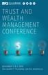 TRUST AND WEALTH MANAGEMENT CONFERENCE