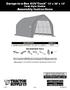 Garage-in-a-Box SUV/Truck 13' x 20' x 12' Peak Style Shelter Assembly Instructions
